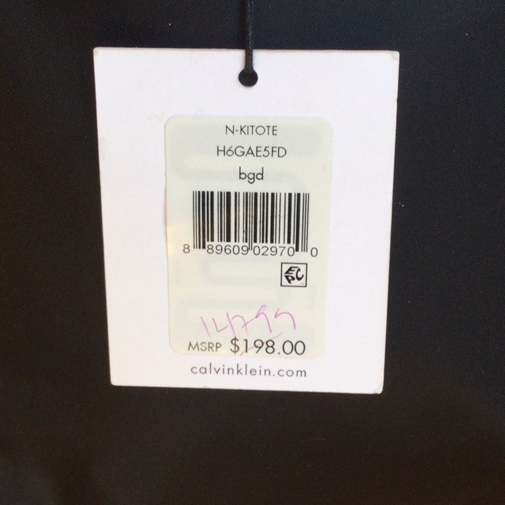 NWT Calvin Klein Black/Gold Handbag - Picture 3 of 16